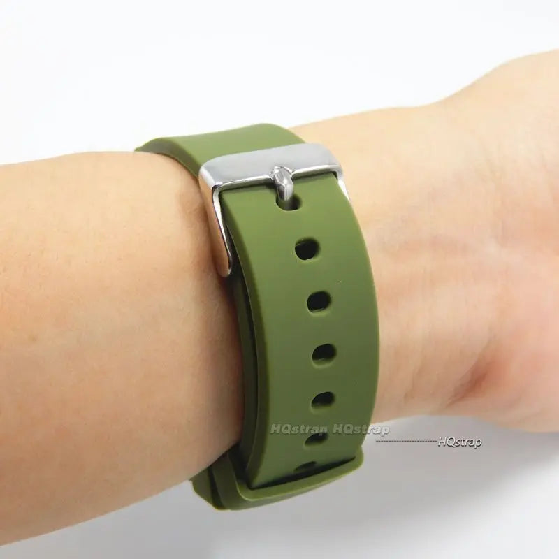 Λουράκι Σιλικόνης Γαλάζιο Πολύ Μαλακό Ουδέτερου Σχεδίου 18mm Χιλιοστά Quick Release