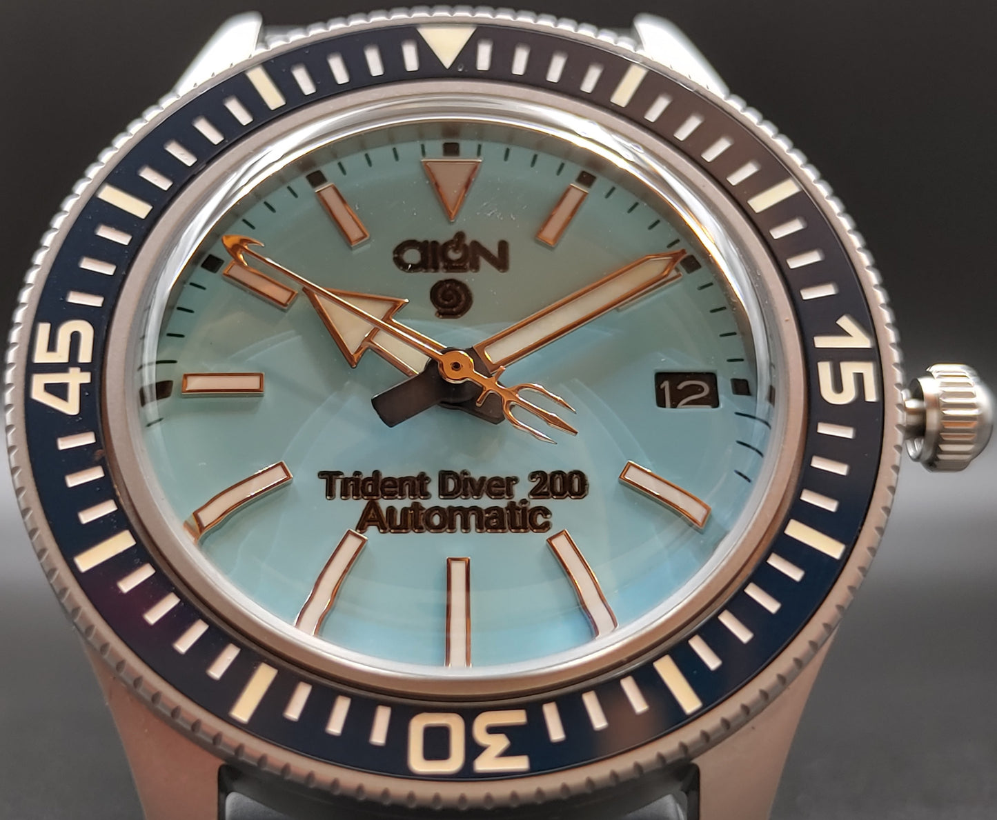 Aion Αιων Trident Diver 150 Γαλαζιο Κυανο-Μπλε Ημερομηνια