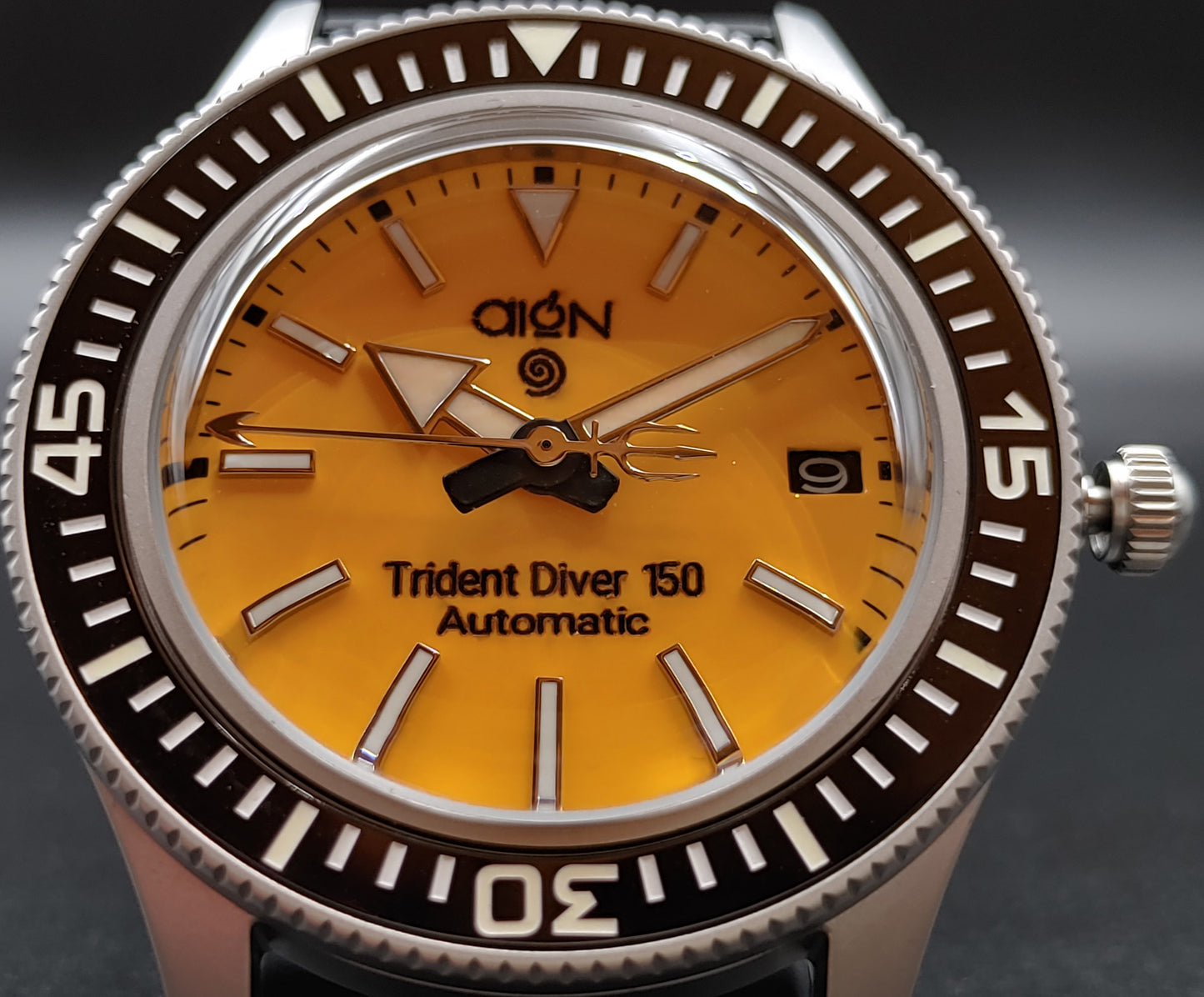 Aion Αιων Trident Diver 150 Κιτρινο Ημερομηνια 150Μ 15 ΑΤΜ