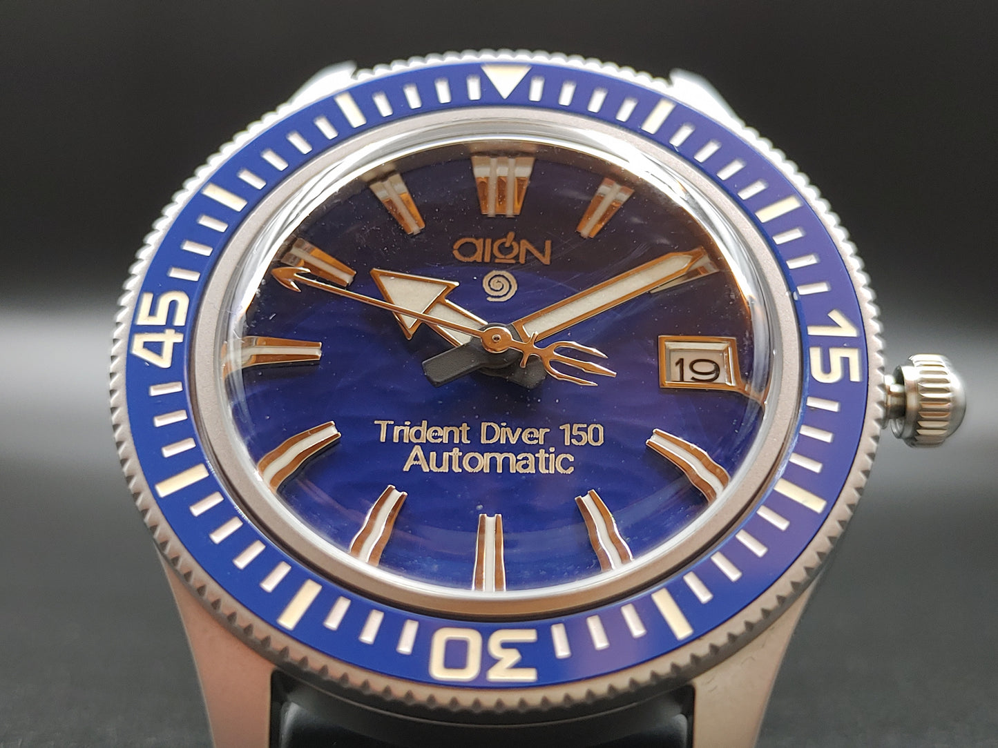 Aion Αιων Trident Diver 150 Μπλε Ημερομηνια 150Μ 15 ΑΤΜ