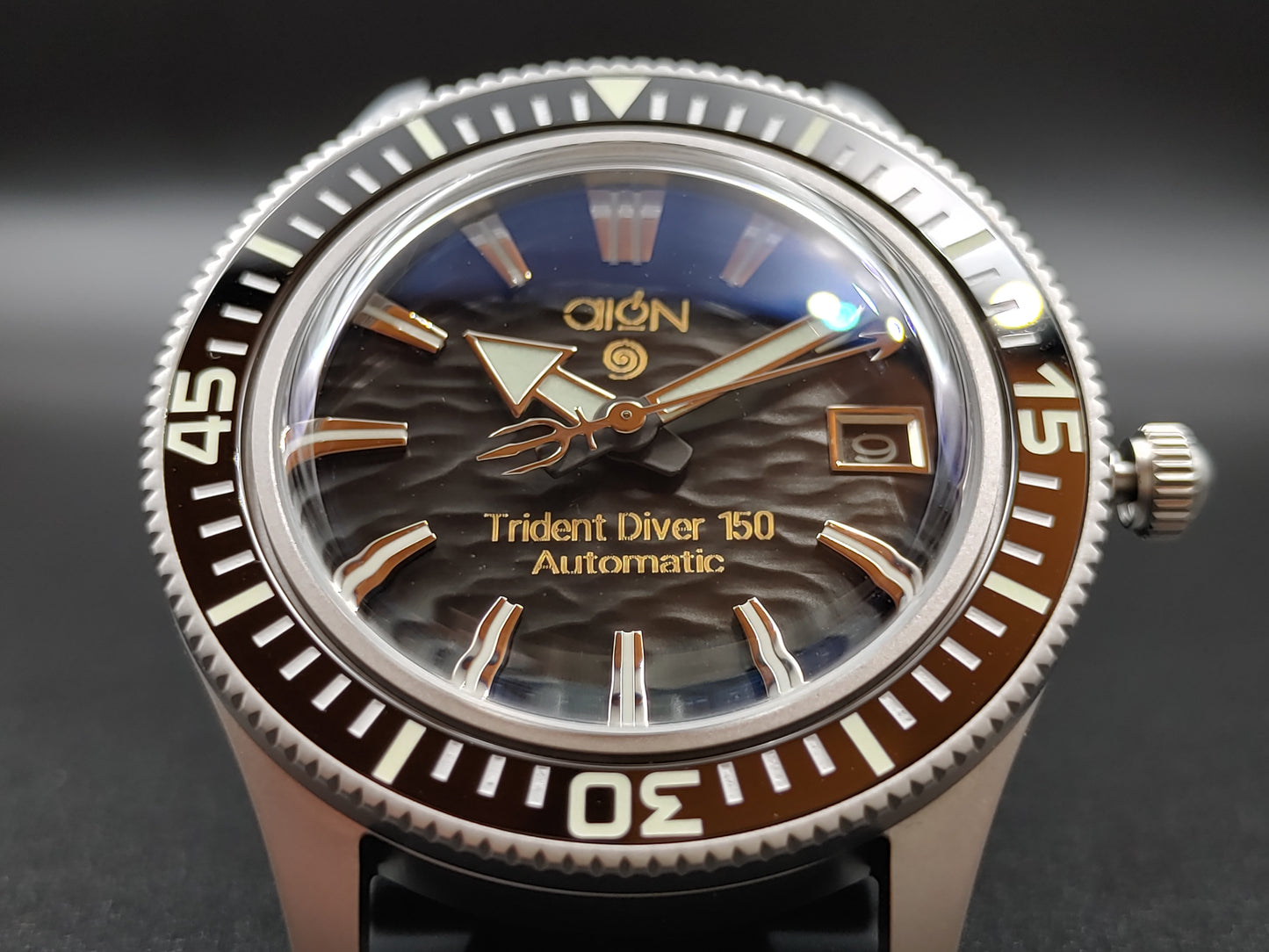 Aion Αιων Trident Diver 150 Μαυρο Ημερομηνια 150Μ 15 ΑΤΜ