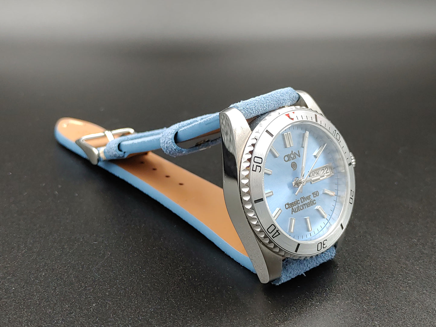 Aion Αιων Classic Diver Γαλαζιο 150M 15 ATM 36mm Reimagined Line Γαλαζιο Ημερα Ημερομηνια