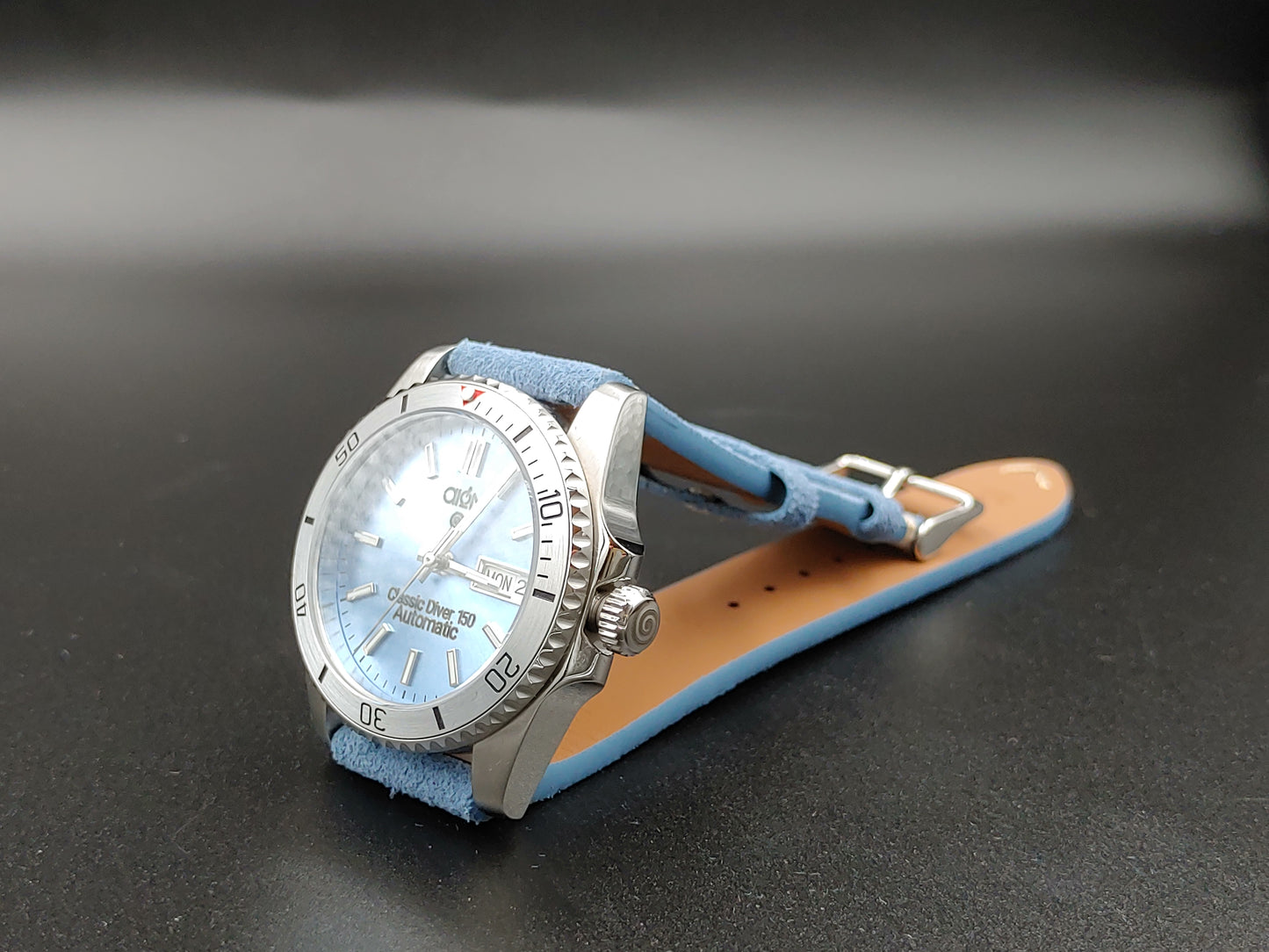 Aion Αιων Classic Diver Γαλαζιο 150M 15 ATM 36mm Reimagined Line Γαλαζιο Ημερα Ημερομηνια