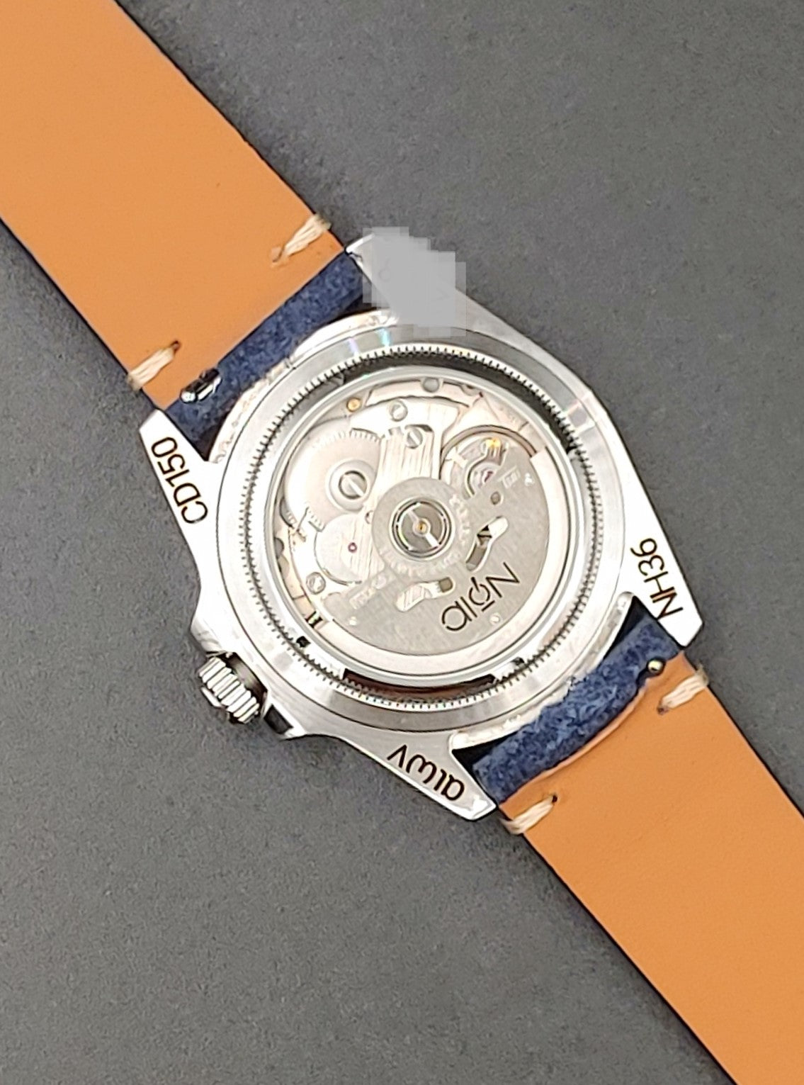 Aion Αιων Classic Diver Κυανο Μαυρο 150M 15 ATM 36mm Reimagined Line Γαλαζιο Ημερα Ημερομηνια