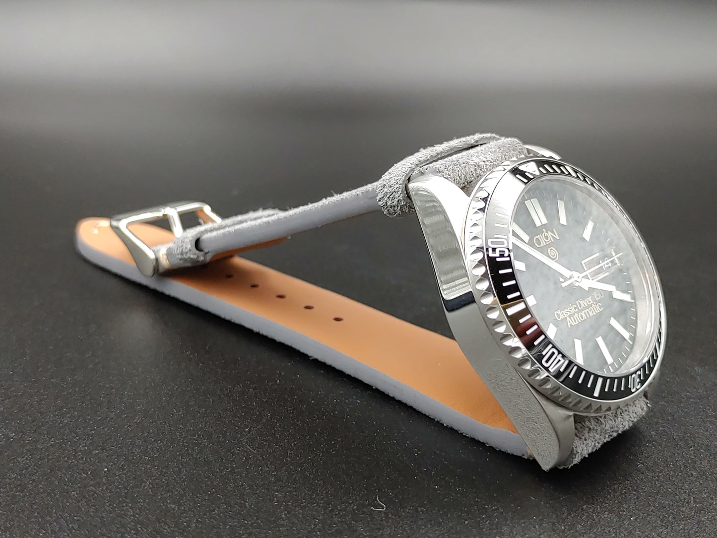 Aion Αιων Classic Diver Μαυρο 150M 15 ATM 36mm Reimagined Line Γαλαζιο Ημερα Ημερομηνια