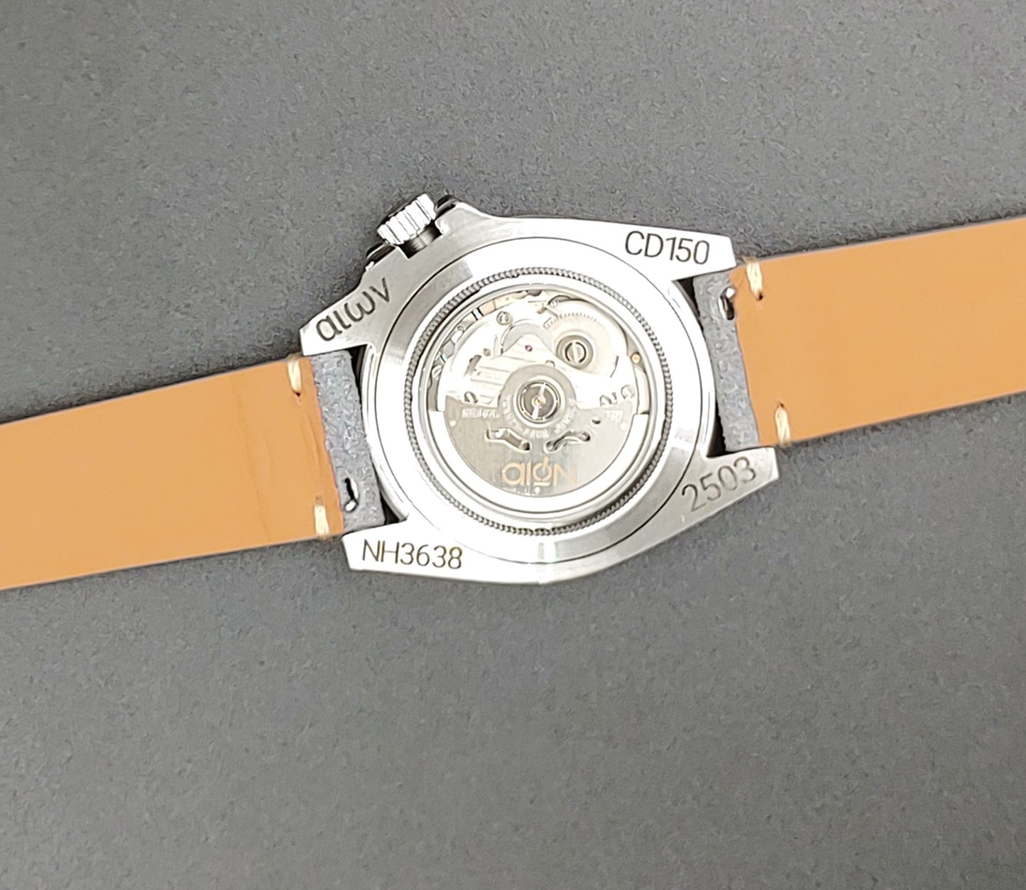 Aion Αιων Classic Diver 150M 3.8 Reimagined Line Κιτρινο Ημερα Ημερομηνια