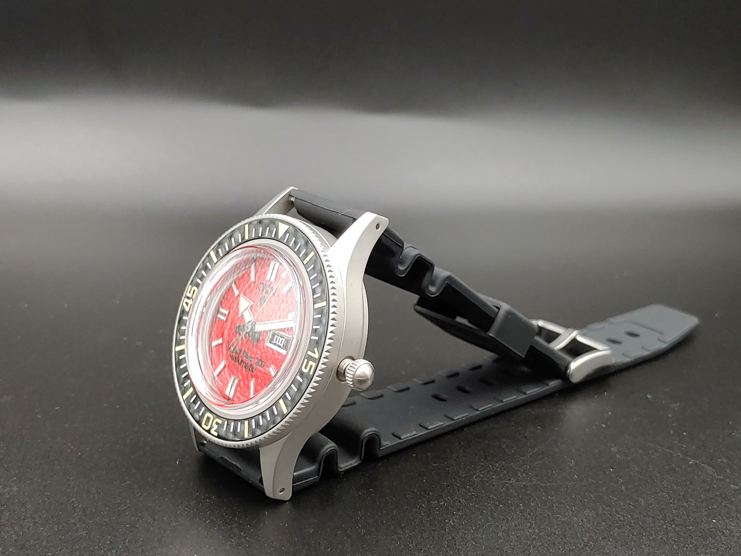 Aion Αιων Trident Diver 200 Ερυθρο-Κοκκινο Ημερα Ημερομηνια