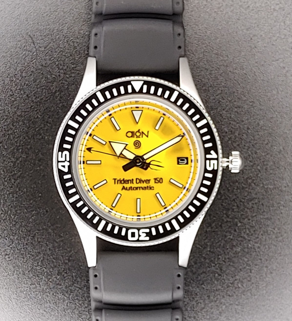 Aion Αιων Trident Diver 150 Κιτρινο Ημερομηνια 150Μ 15 ΑΤΜ