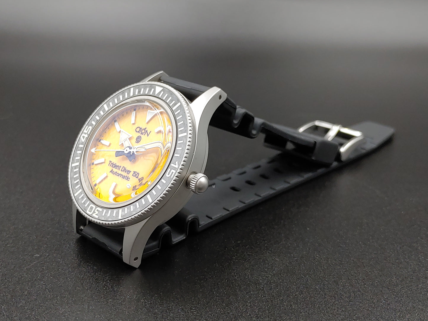 Aion Αιων Trident Diver 150 Κιτρινο Ημερομηνια 150Μ 15 ΑΤΜ