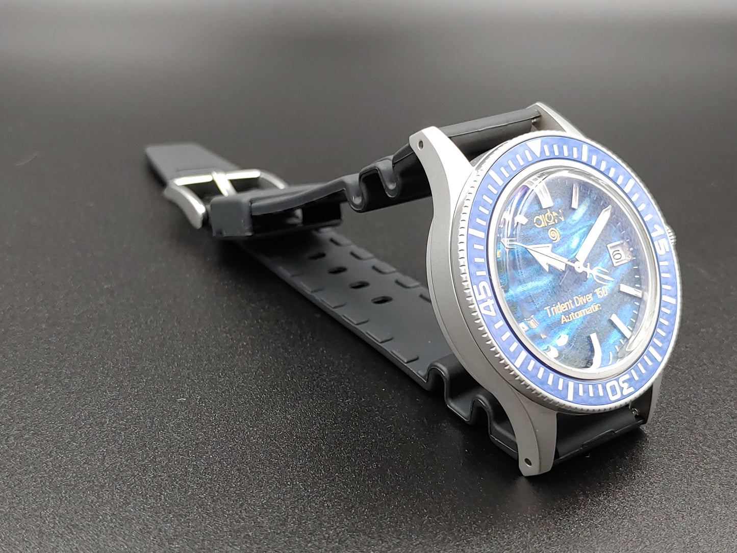 Aion Αιων Trident Diver 150 Μπλε Γαλαζιο Λευκο Ημερομηνια 150Μ 15 ΑΤΜ