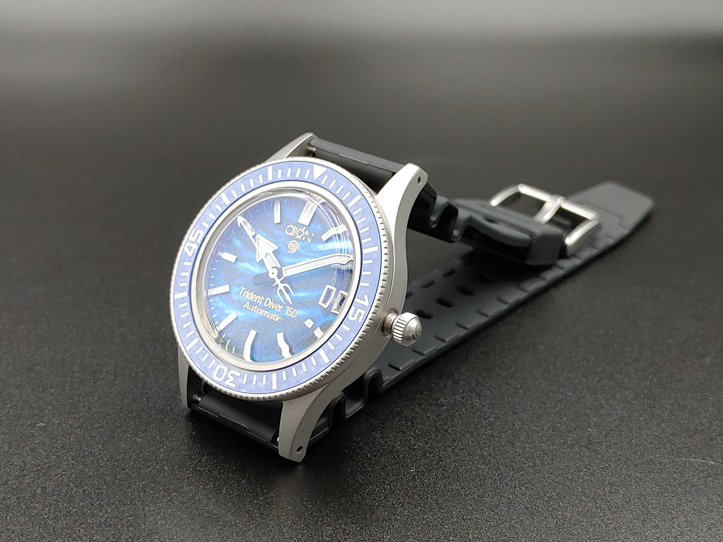 Aion Αιων Trident Diver 150 Μπλε Γαλαζιο Λευκο Ημερομηνια 150Μ 15 ΑΤΜ