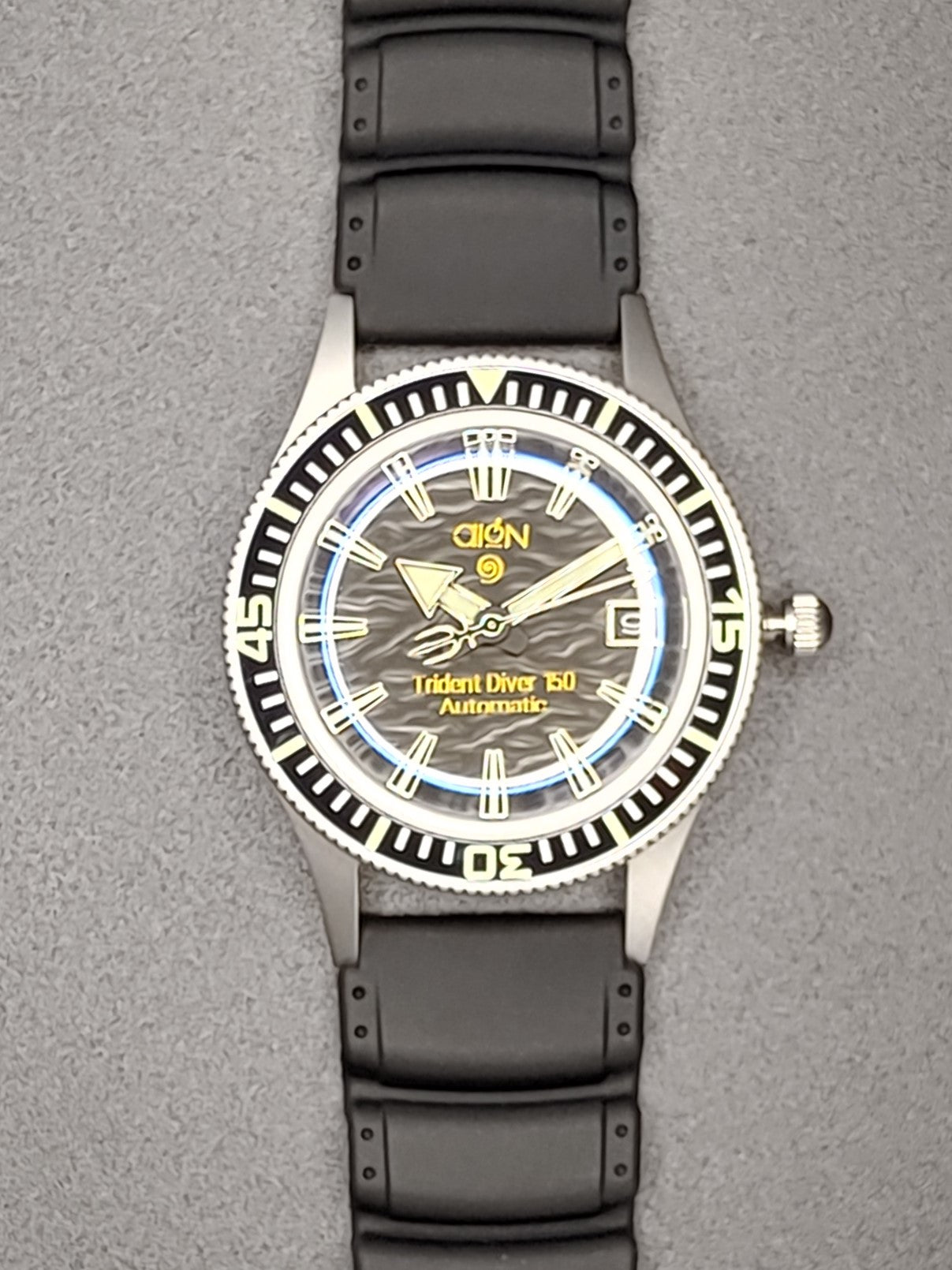 Aion Αιων Trident Diver 150 Μαυρο Ημερομηνια 150Μ 15 ΑΤΜ