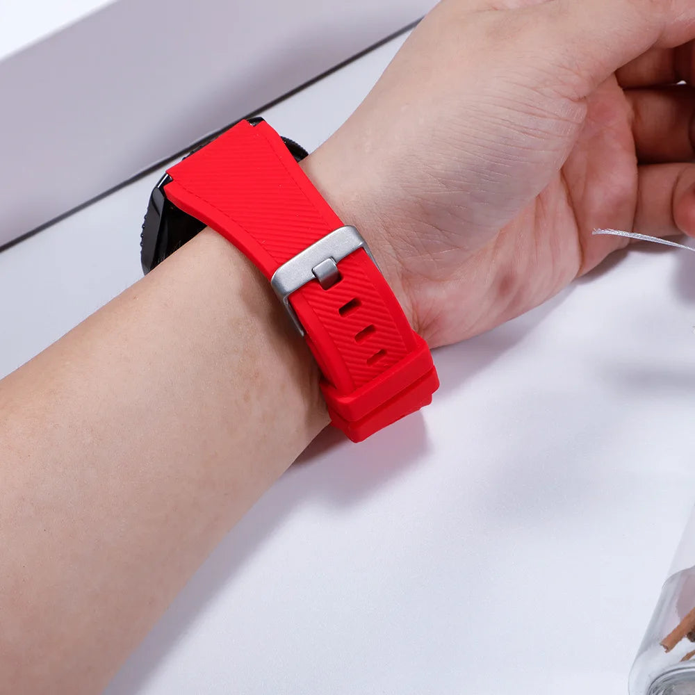 Πορτοκαλι Λουρακι Σιλικονης 22mm Samsung & Huawei Smart Watch