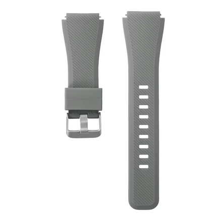 Γκρι Λουρακι Σιλικονης 20mm Samsung & Huawei Smart Watch