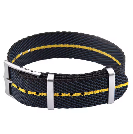 20mm Χιλιοστά Μπλε Κιτρινο Υφαντο νάιλον υφασμάτινο ΝΑΤΟ Λουράκι