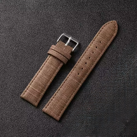 Καφέ λουράκι βινυλίου Retro Denim 18mm