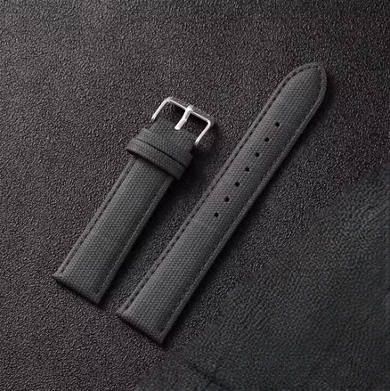 Μαύρο λουράκι βινυλίου Retro Denim 18mm