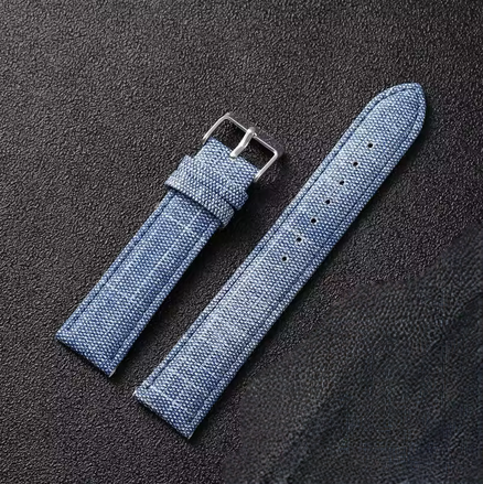 Γαλαζιο λουρακια βινυλιου Retro Denim 20mm