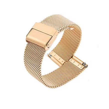 Χρυσό Λουράκι Ρολογιού απο Ανοξείδωτο Ατσάλι Milanese 18mm