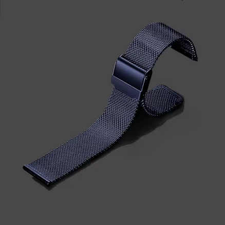 Μελανό/ Μαύρο Λουράκι Ρολογιού απο Ανοξείδωτο Ατσάλι Milanese 18mm