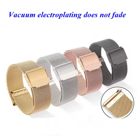 Ασημί Λουράκι Ρολογιού απο Ανοξείδωτο Ατσάλι Milanese 20mm