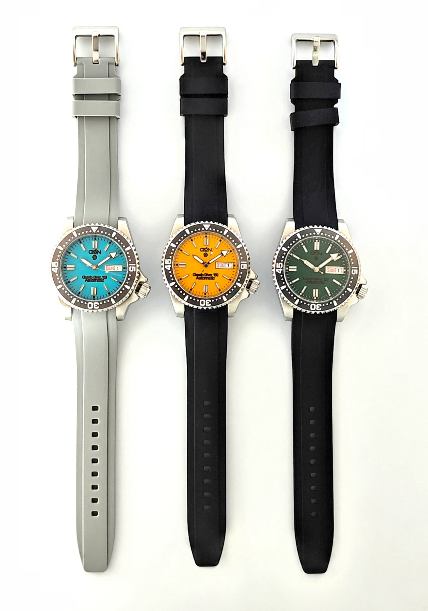 Aion Αιων Classic Diver 150M 3.8 Reimagined Line Πρασινο Ημερα Ημερομηνια